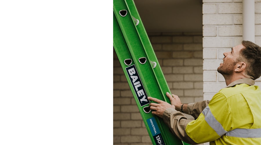 Tradie Holding Ladder — Banlec Electrical in Gladstone, QLD